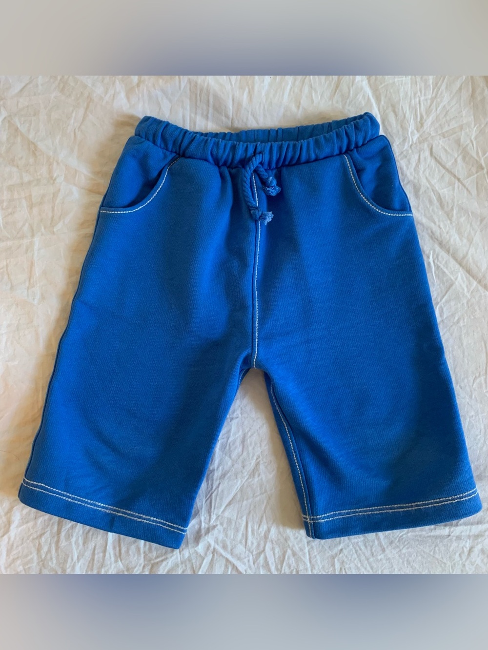 NWOT Misha and Puff Cotton Boardwalk Shorts Contrast Stitch 4T